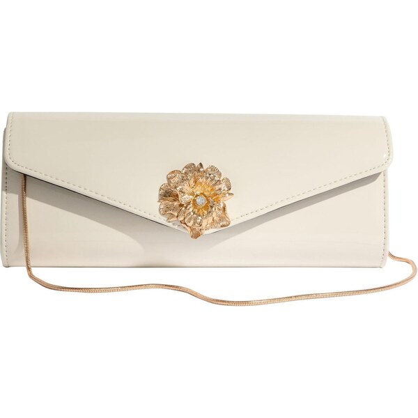 Lipsy Listová kabelka šedobiela 67106321