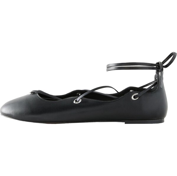 Next Baleríny s ramienkom čierna 67107018