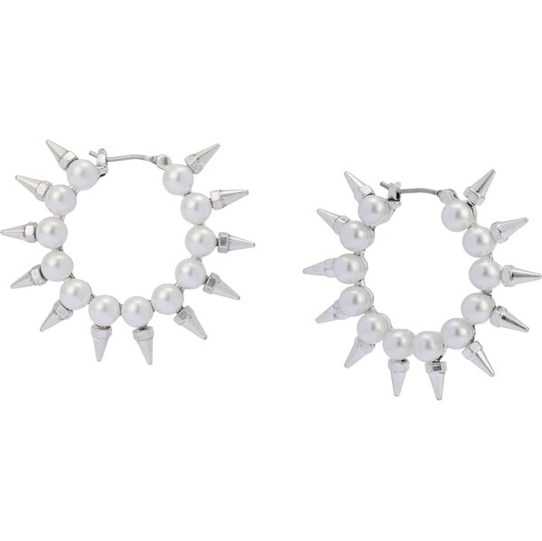 AllSaints Náušnice strieborná / perlovo biela 67106420