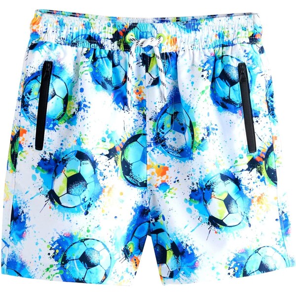 Next Plavecké šortky vodová / neónovo zelená / oranžová / biela 67107062