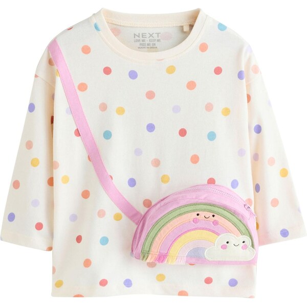 Next Tričko modrá / fialová / svetlooranžová / biela 67107076