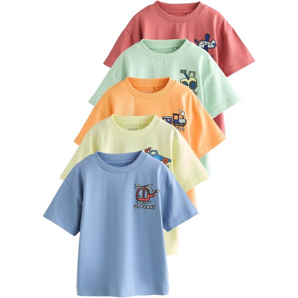 Next Tričko svetlomodrá / limetková / mätová / oranžová / 67107123