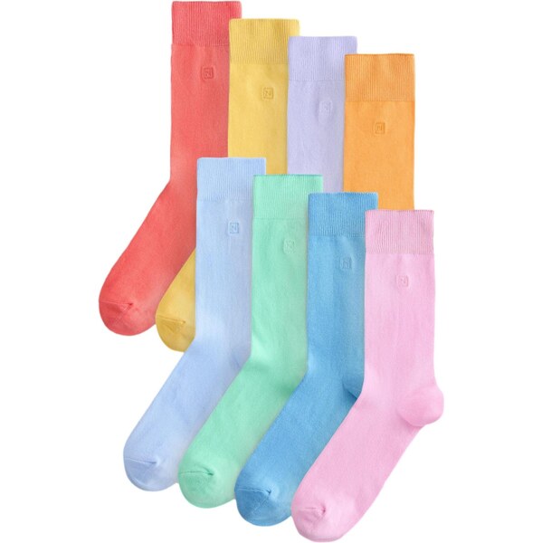 Next Ponožky svetlomodrá / žltá / svetlozelená / pastelovo fialová / 67107150