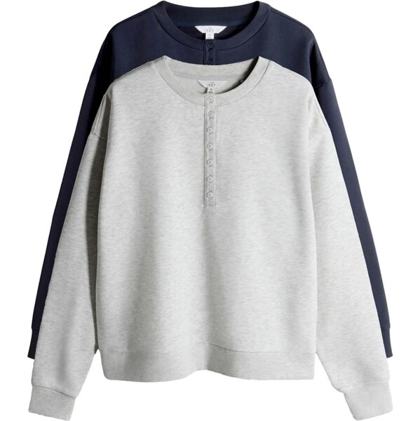 The Set Mikina námornícka modrá / svetlosivá 67106480