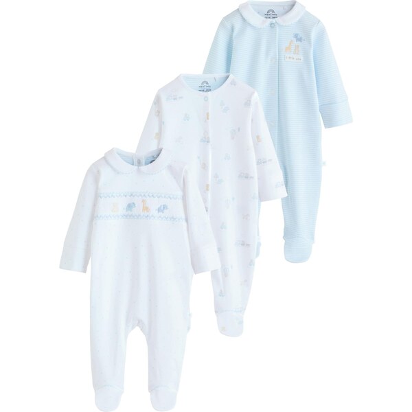 Next Pyžamo pastelovo modrá / svetložltá / biela 67106485