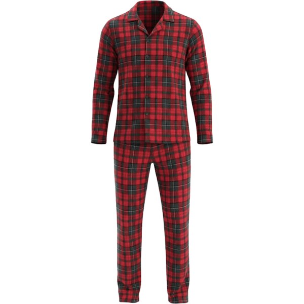 Dagi Dlhé pyžamo antracitová / červená / tmavočervená / čierna 67106510