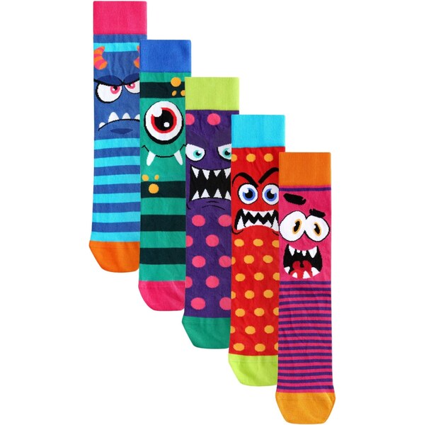 Next Ponožky svetlomodrá / tmavofialová / červená / čierna 67107223