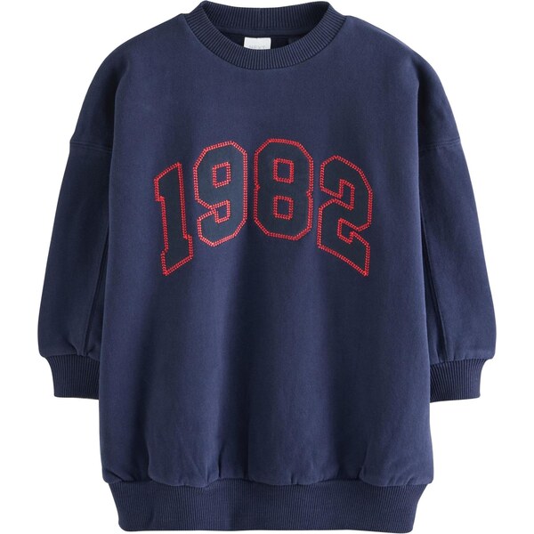 Next Mikina tmavomodrá / svetločervená 67107234