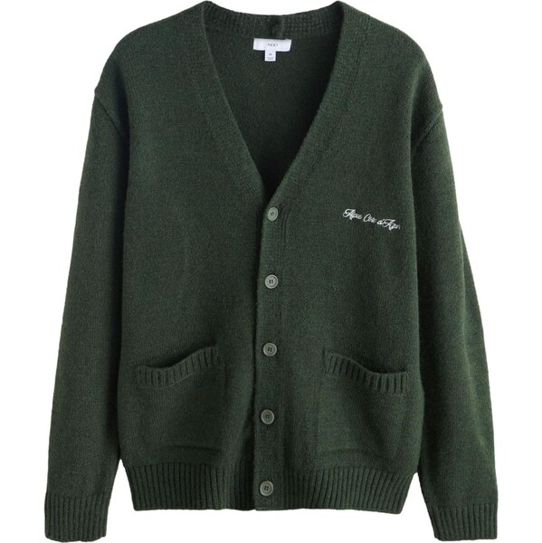Next Kardigán tmavozelená / biela 67106710