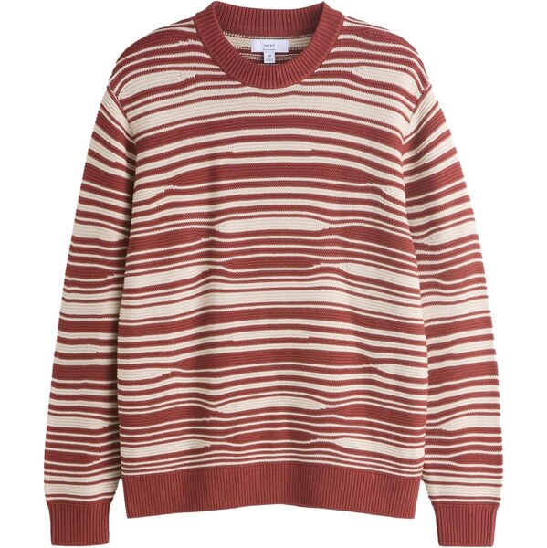 Next Sveter hrdzavo červená / biela 67106747