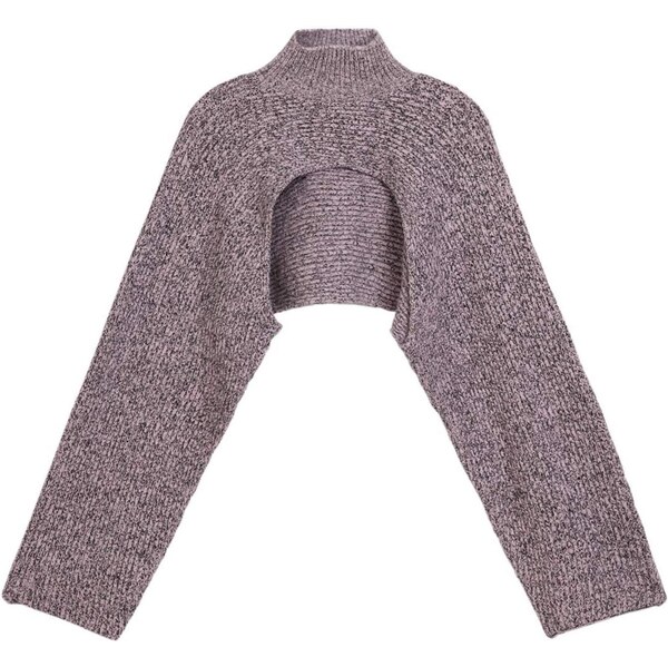 Desigual Mikina fialová melírovaná 67106814