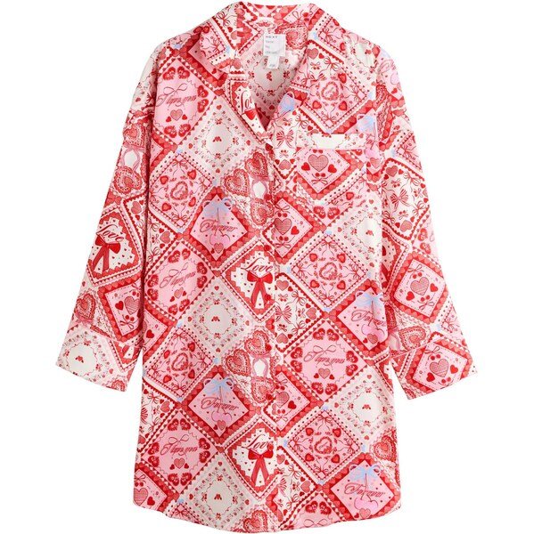 Next Nočná košieľka kráľovská modrá / ružová / červená / biela 67106955