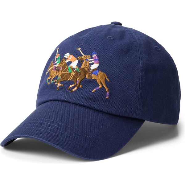 Polo Ralph Lauren Čiapka námornícka modrá / karamelová / tmavohnedá / 67111775