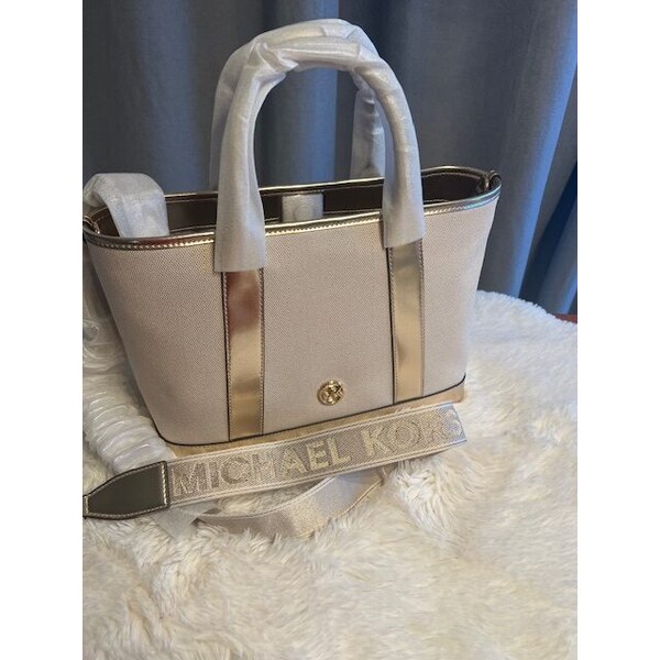 Michael Michael Kors Dámska kabelka Michael Kors Luisa gold 67115905