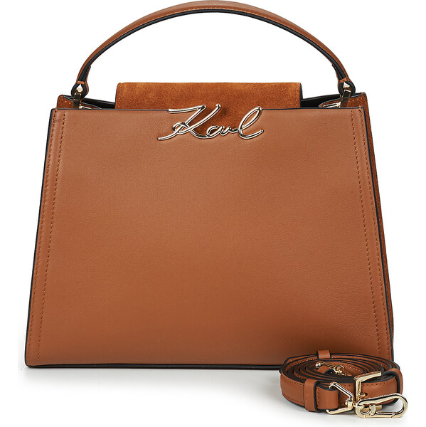 Karl Lagerfeld Kabelky K/SIGNATURE MD TOP HANDLE SUED Karl Lagerfeld 67116549