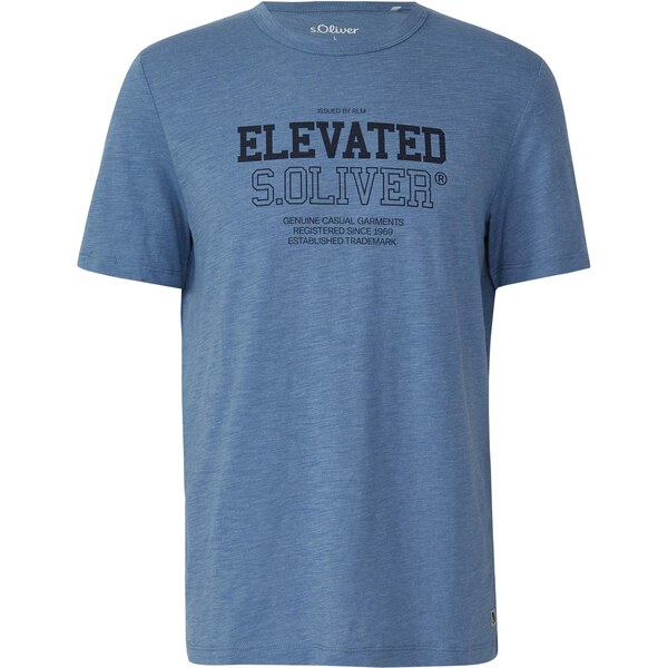 s.Oliver Tričko modrá melírovaná / čierna 67117670