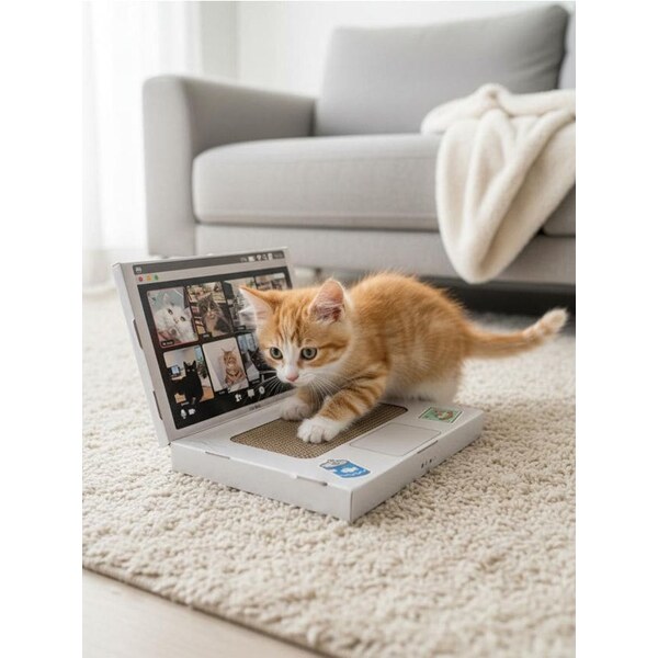 Sinsay - Škrabadlo pre mačky v tvare laptopu - strieborná 67117551