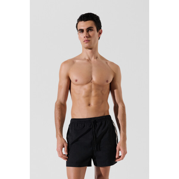PLAVKY KARL LAGERFELD ELONGATED LOGO BOARDSHORTS 67119998