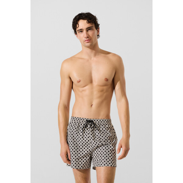 PLAVKY KARL LAGERFELD KARL CHECK SHORT BOARDSHORT 67120010