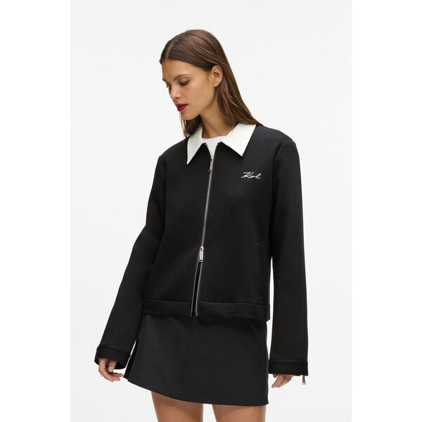 MIKINA KARL LAGERFELD BW TWO WAY ZIP UP 67120044