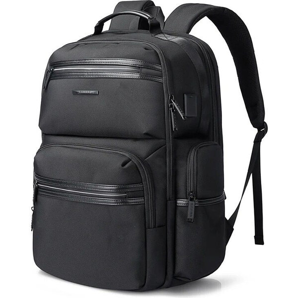 BANGE cestovný školský plecniak s USB VELIN Čierny 30L 65228740