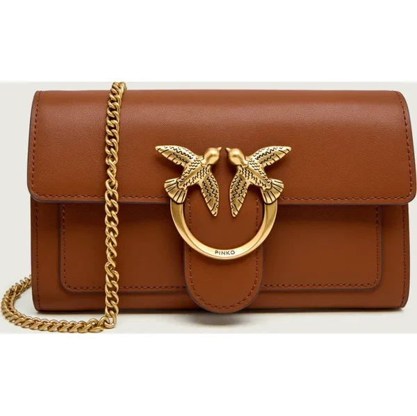 Pinko Kožená listová kabelka / peňaženka LOVE ONE 67122030