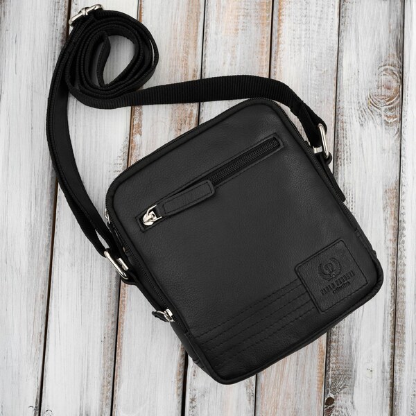 Paolo Peruzzi Pánska kožená taška cez rameno | čierna AY-27-BL 67123246