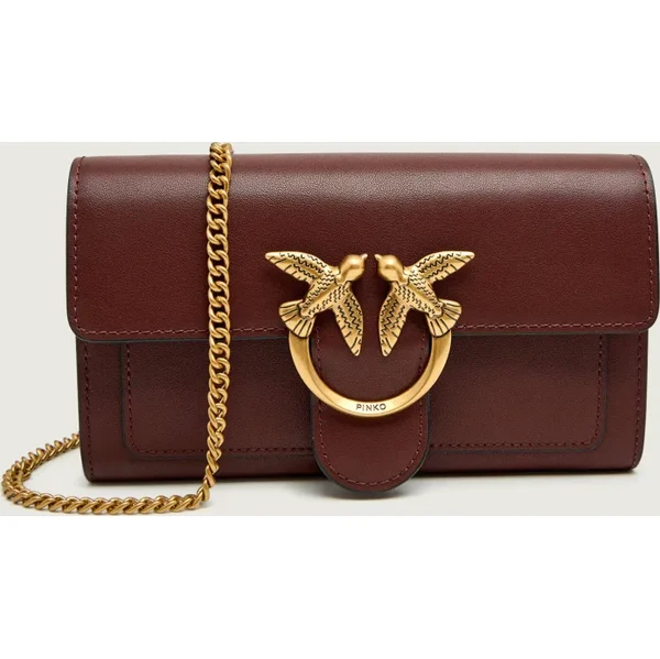 Pinko Kožená listová kabelka / peňaženka LOVE ONE 67122031