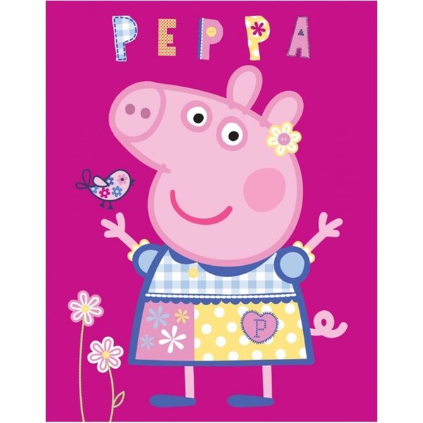 Carbotex Detská fleecová deka Prasiatko Peppa - modelka 32195283