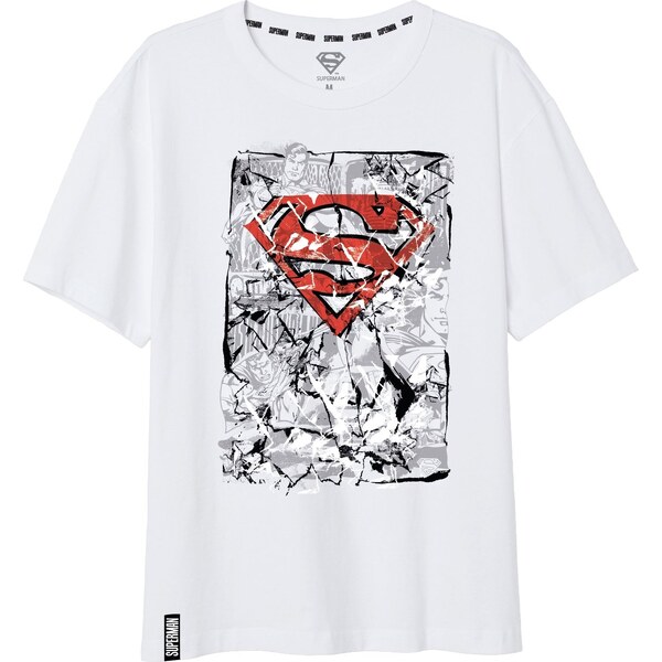 E plus M Pánske tričko Superman - biele 23225269