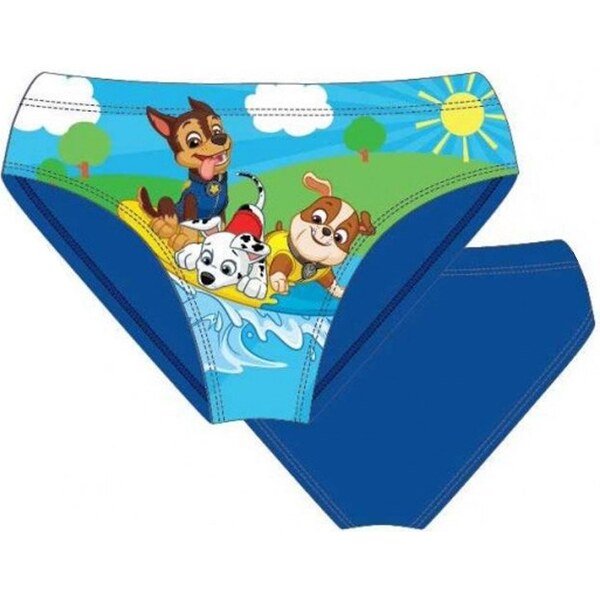 Setino Chlapčenské slipové plavky Tlapková patrola na surfe 25356065