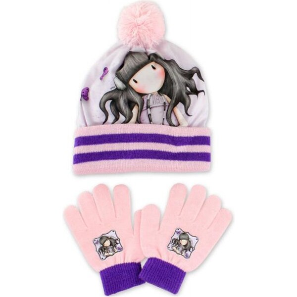Setino Dievčenská zimná čiapka + prstové rukavice Gorjuss - Santoro 27003727