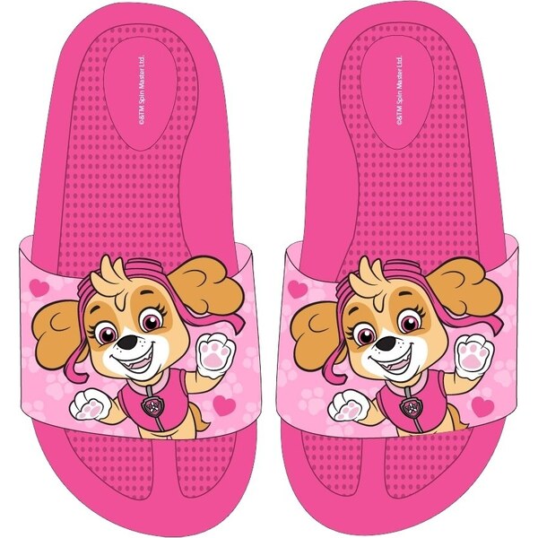 E plus M Dievčenské gumové pantofle Labková patrola - Skye 28915616