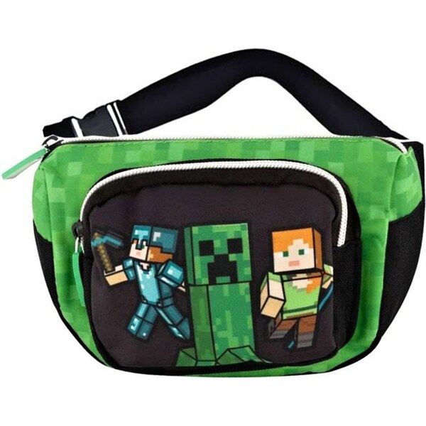 Fashion.uk Detská ľadvinka s predným vreckom Minecraft 34863004