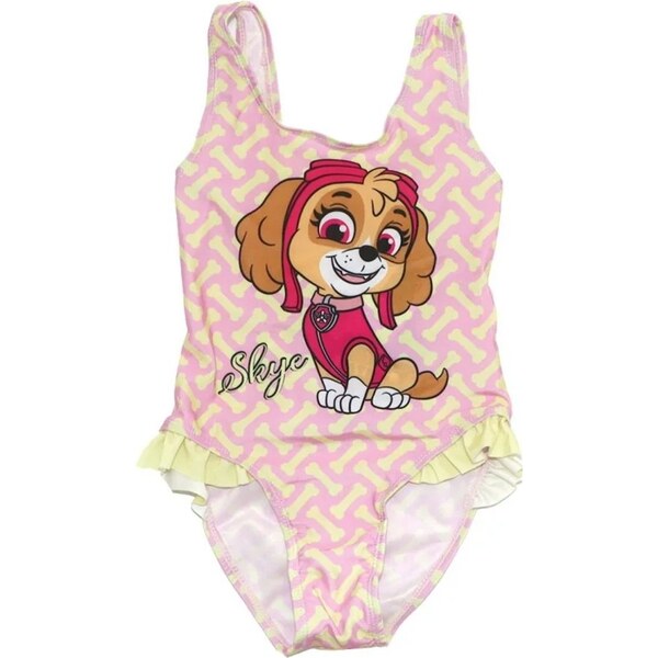 E plus M Dievčenské jednodielne plavky Tlapková patrola - Skye 34370321
