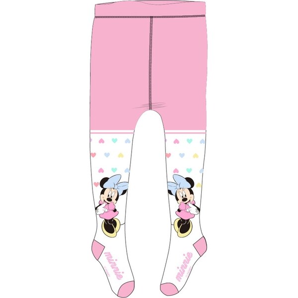 E plus M Dievčenské pančuchy Minnie Mouse so srdiečkami - Disney 35075020