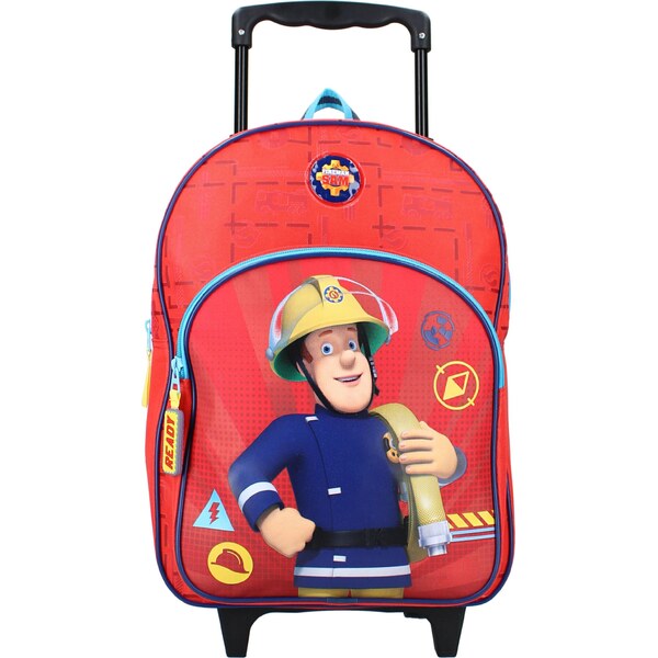 Vadobag Cestovný kufor na kolieskach s predným vreckom Požiarnik Sam 37515802