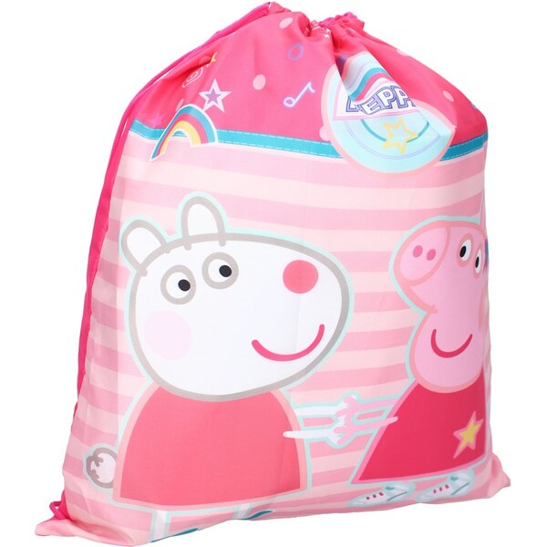 Vadobag Dievčenské vrecko na prezuvky / vak na chrbát Prasiatko Peppa 48697619