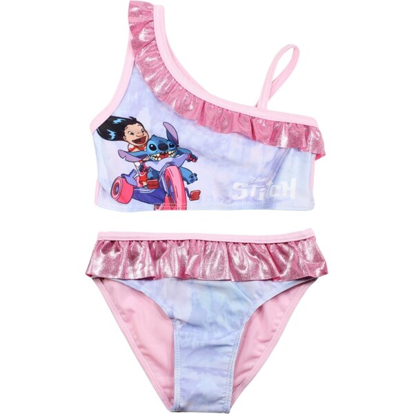 DIFUZED Dievčenské dvojdielne plavky Lilo & Stitch na motorke 53962193