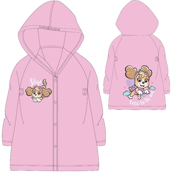 E plus M Dievčenská pláštenka Tlapková patrola - sv. ružová 58181757