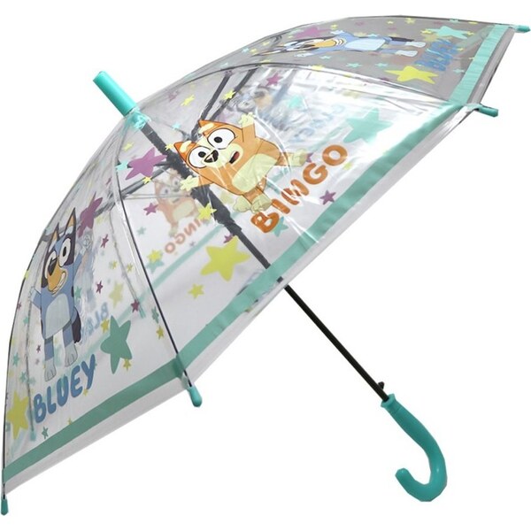 E plus M Detský vystreľovací transparentný dáždnik Bluey 58222842