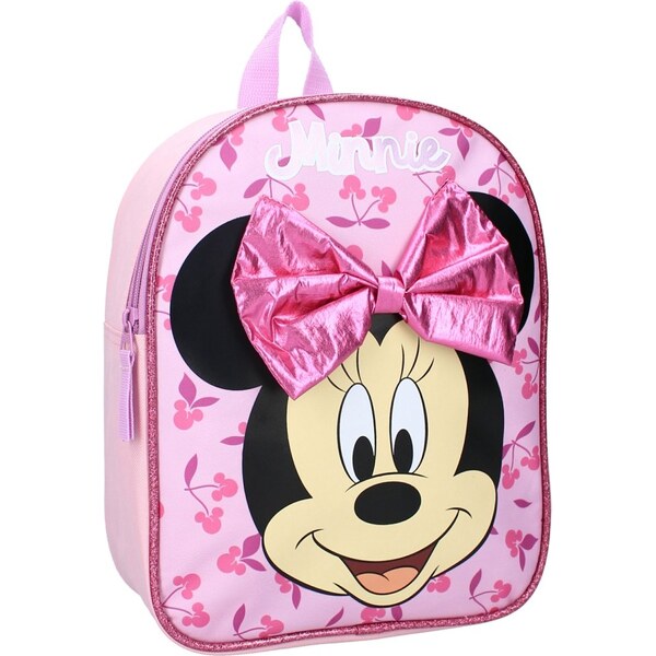 Vadobag Dievčenský batoh Minnie Mouse s trblietavou mašľou 65051427