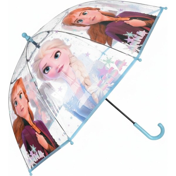 SunCity Dievčenský priehľadný dáždnik Ľadové kráľovstvo - Anna a Elsa 66064870