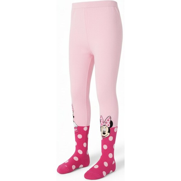 Exity Dievčenské pančucháče s bodkami Minnie Mouse 66564138