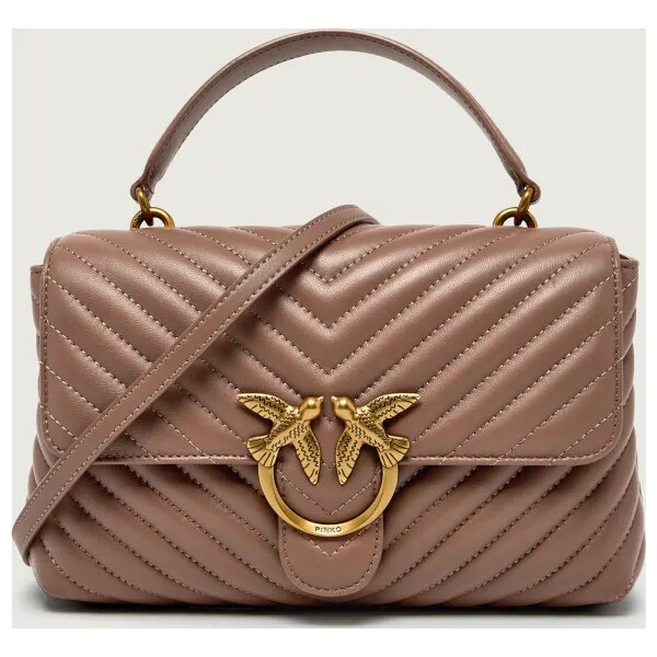 Pinko Kožená kabelka na rameno LOVE LADY PUFF CLASSIC 67120864