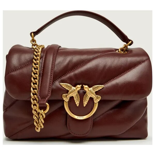 Pinko Kožená kabelka na rameno LOVE CLASSIC 67120863