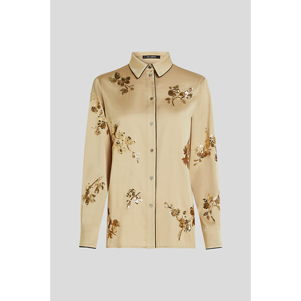 BLÚZKA KARL LAGERFELD FLUID SEQUINS BLOUSE 67124901