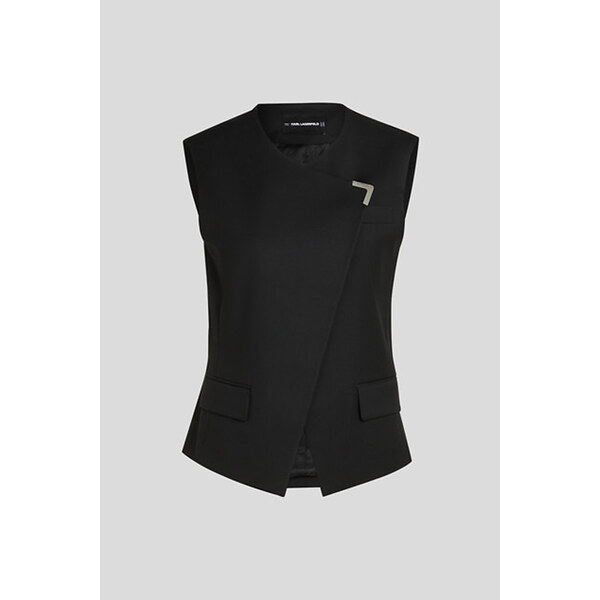 VESTA KARL LAGERFELD METAL DETAIL WAISTCOAT 67124913
