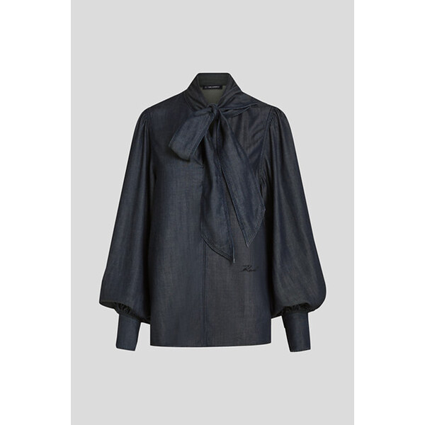 BLÚZKA KARL LAGERFELD FLUID DENIM BLOUSE 67124900