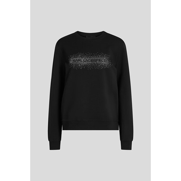 MIKINA KARL LAGERFELD LOGO RHINESTONE SWEATSHIRT 67124926